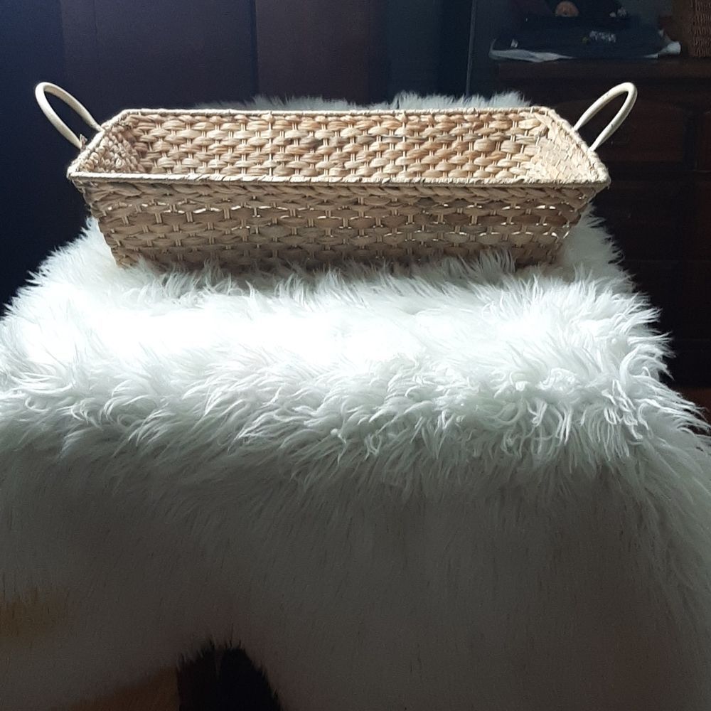 Square Woven‎ ExLarge Basket With Handles